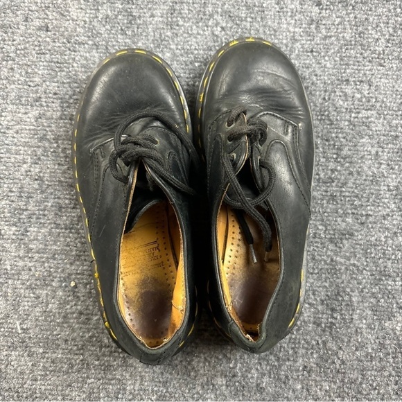DR MARTENS Kids MADE IN ENGLAND Black Leather Lace Up Oxfords size: 1 - Picture 2 of 10